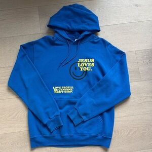 Blue Graphic Hoodie
